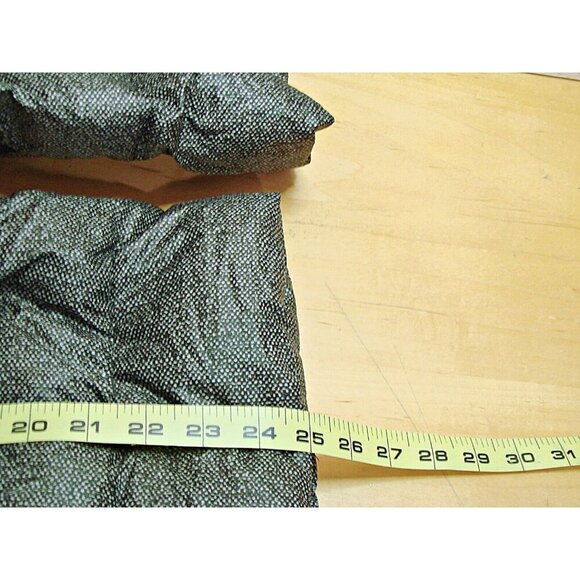 Lauren Ralph Lauren Goose Down Puffer Packable Jacket Black Grey Zip Womens XL - Picture 8 of 12